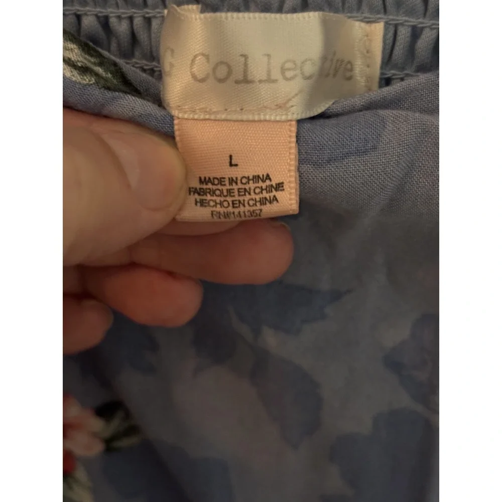 B.O.G Collective Maxi Dress Women's Large Floral Pattern Spaghetti Straps - Picture 6 of 9